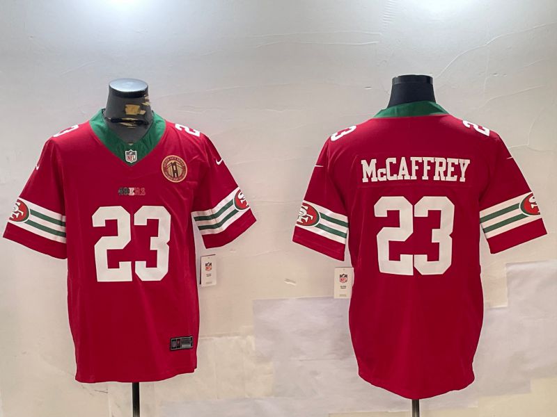 Men San Francisco 49ers #23 Mccaffrey Red Mexico three generations 2024 Nike Vapor Limited NFL Jersey style 4->san francisco 49ers->NFL Jersey